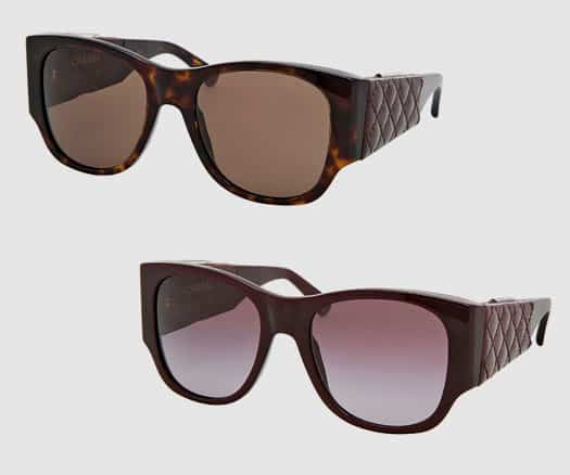 occhiali-da-sole-chanel-pelle-marrone-Sunglasses-Chanel-quilted-leather-brown