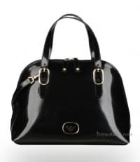 Borsa Emporio Armani autunno inverno 2011 2012 Baby Tote Bag nera fibbie