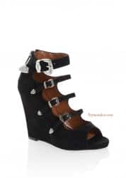 Pinko scarpe autunno inverno 2011 2012 Verdiso sandalo scuro lacci