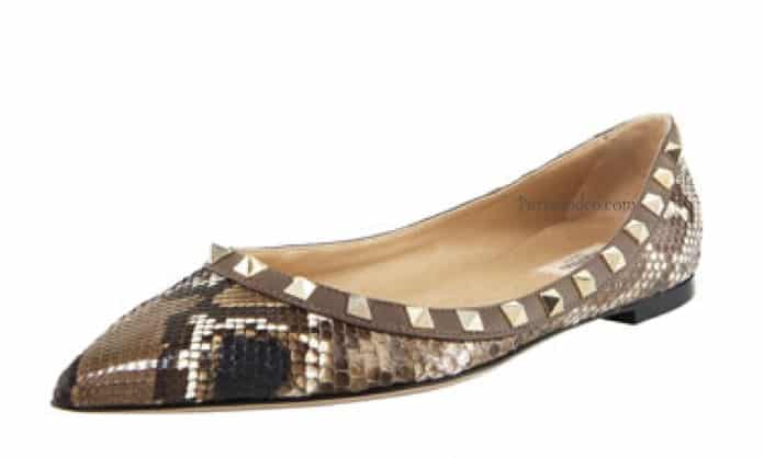 tendenze-inverno-2012-scarpe-valentino-pitone Scarpe ballerine Valentino rockstud