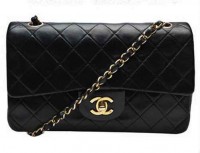 CHanel, borsa classic flap nera