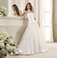 collezione abiti da sposa nicole 2014 a-line tulle e raso