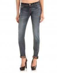 collezione guess abbigliamento autunno inverno 2013 2014 jeans risvolti animalier