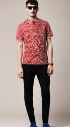 sfilata burberry uomo primavera estate 2014 sopracamicia da artista