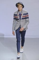 sfilata frankie morello uomo primavera estate 2014 giacca righe orizzontali
