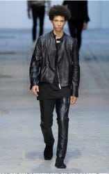 sfilata milano moda uomo costume national primavera estate 2014 outfit pelle