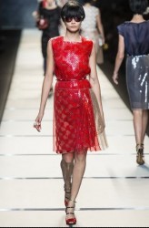 abbigliamento fendi primavera estate 2014 paillettes