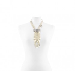 bijoux Chanel collana lunga perle fiocco