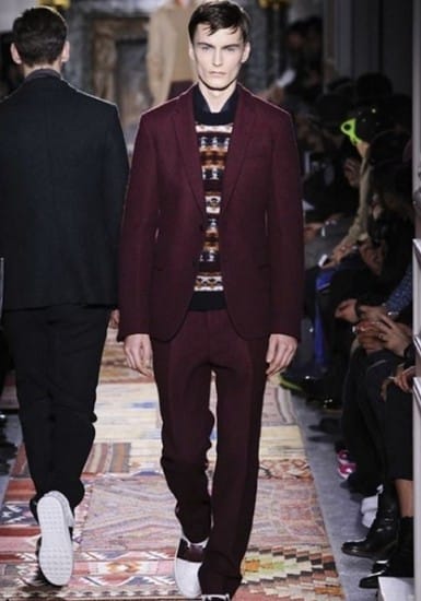 Valentino uomo autunno inverno 2014 2015 bordeaux