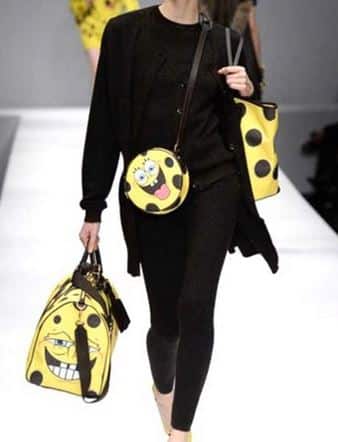 Moschino borse autunno inverno 2014 2015 spongebob