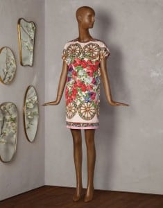 Vestito corto jacquard floreale D&G