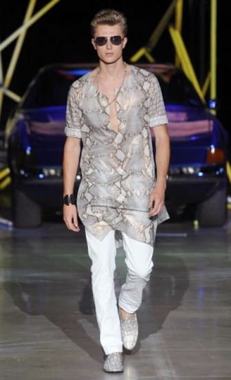 Roberto Cavalli uomo pe 2015 passerella