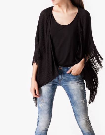 Stradivarius abbigliamento collezione autunno inverno 2014 2015 poncho