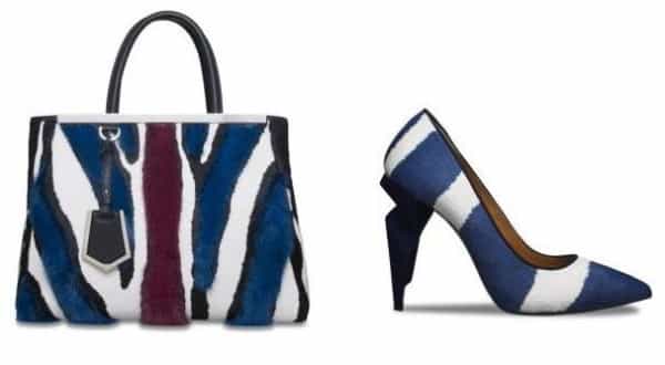 abbinare borsa e scarpe sempre Fendi pendant