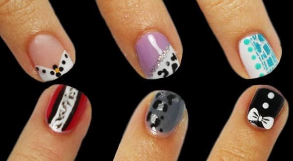 Nail art semplici per unghie corte idee