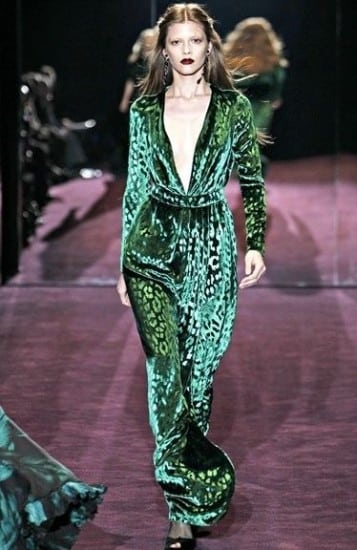 Natale 2015 tendenze velluto Gucci