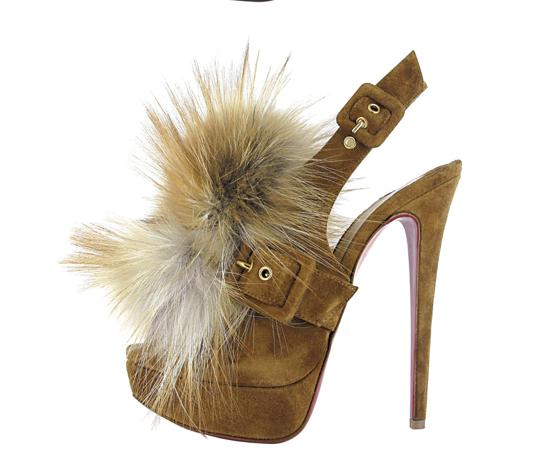 louboutin splash fur