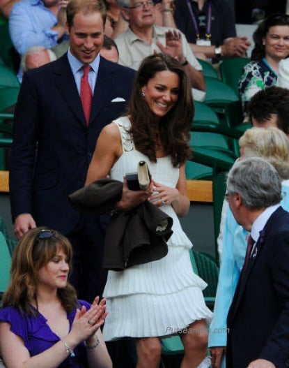 abito bianco kate wimbledon