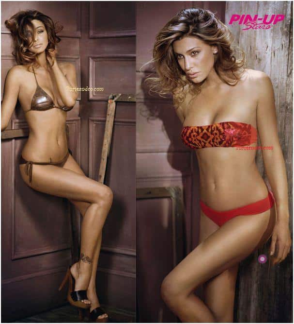 costumi a fascia rosso dorato