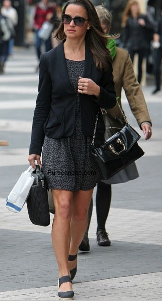 Pippa Middleton borsa Bulgari pitone