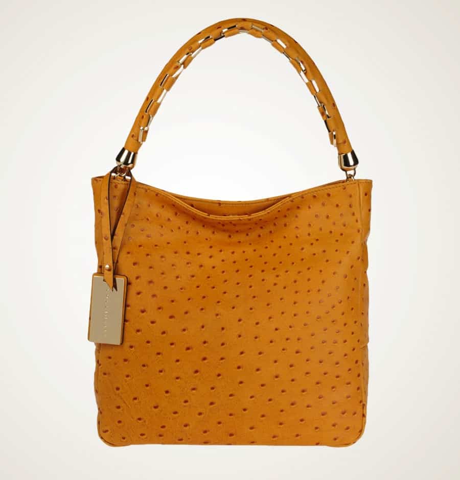 Borsa Coccinelle a-i 2011 2012 a spalla cuoio struzzo