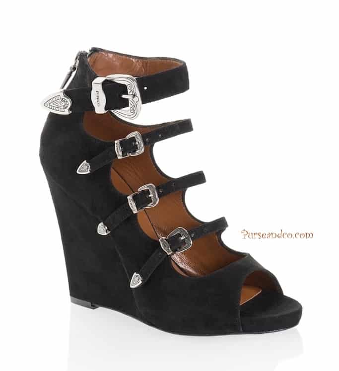 Pinko scarpe autunno inverno 2011 2012 Verdiso sandalo scuro con lacci