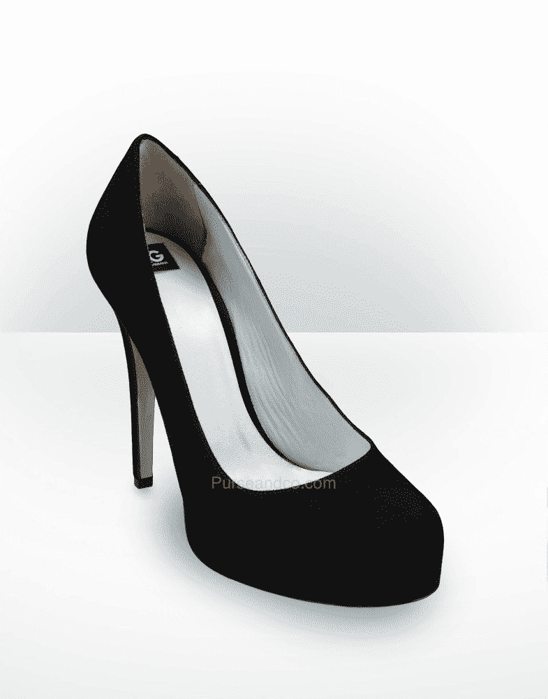 Scarpe D&G autunno inverno 2011 2012 decolletes tacco rivestito scamosciato