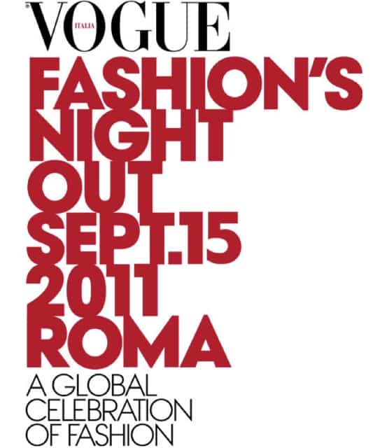 Vogue Fashion's Night Out 2011 Roma 15 settembre