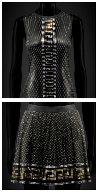 Versace for HM gonna e top con borchie