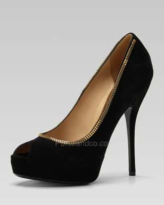 scarpe nere alte eleganti