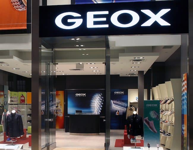 Negozio Geox vetrine