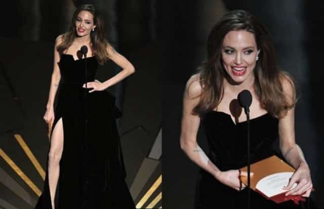 Angelina Jolie in Atelier Versace a Los Angeles