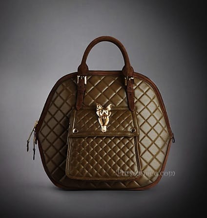Borsa in pelle trapuntata