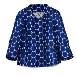 Giacca bianca e blu