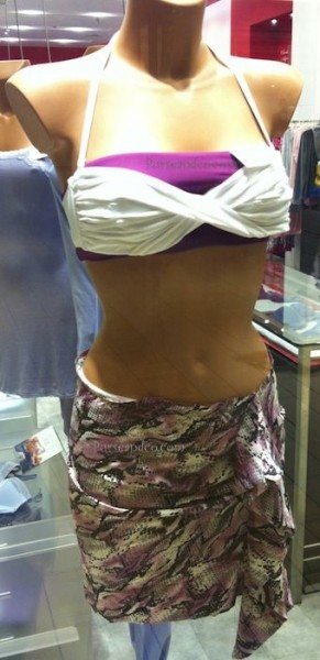 Moda mare 2012, pareo pitone