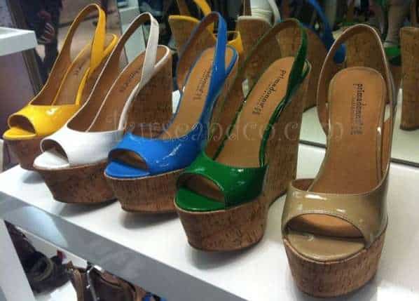 Scarpe Primadonna zeppe in sughero colorate con prezzi