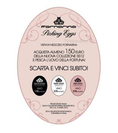Pasqua 2012, promozione Fornarina