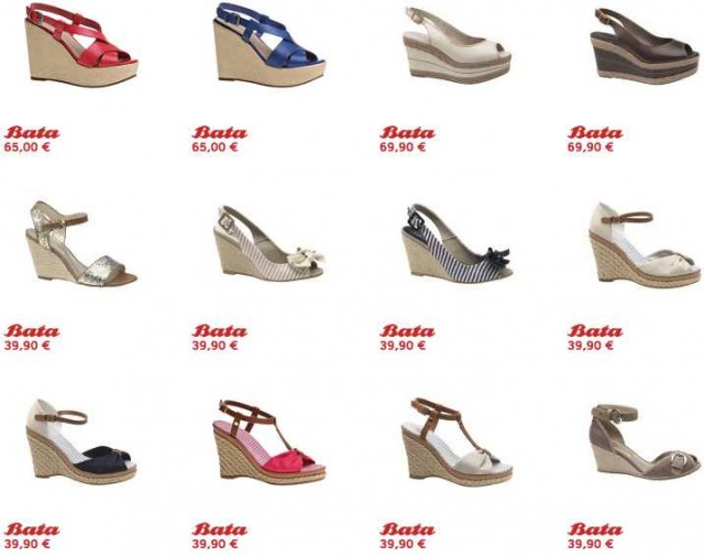 Zeppe in corda Bata