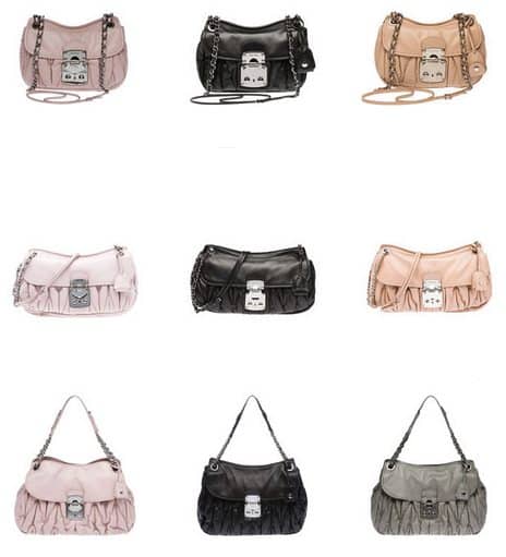 Borse Miu Miu catalogo autunno inverno 2012 2013