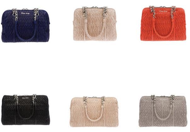 Borse Miu Miu collezione autunno inverno 2012 2013