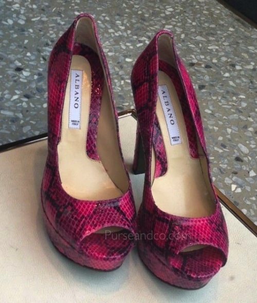 Scarpe pitone