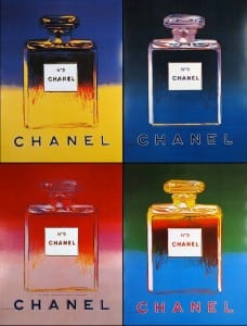 andy warhol chanel n°5 icona