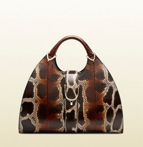 borse gucci autunno inverno 2013 2014 borsa a mano stirrup pitone