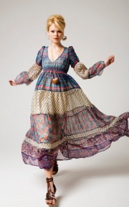moda vintage abito anni 70 primark