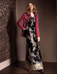 collezione autunno inverno 2013 2014 Liu Jo abbigiliamento abito lungo floreale