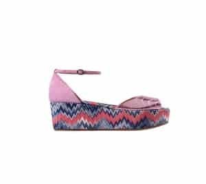 collezione scarpe missoni primavera estate 2013 sandali zeppa bassa