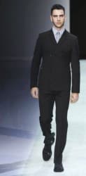 sfilata emporio armani primavera estate 2014 completo zip laterale