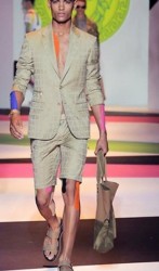 sfilato milano fashion week versace primavera estate 2014 completo quadri