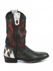 stivali-neri-con-inserti-in-pelle-silver-e-bordeaux