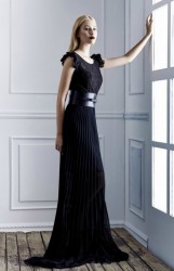 catalogo blugirl abiti autunno inverno 2013 2014 abito lungo plisset pizzo